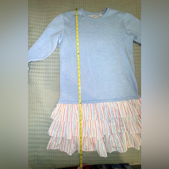 Vineyard Vines Girls Sweatshirt Dress in Calm Water Heather Size XL (16) kids. - Picture 6 of 9